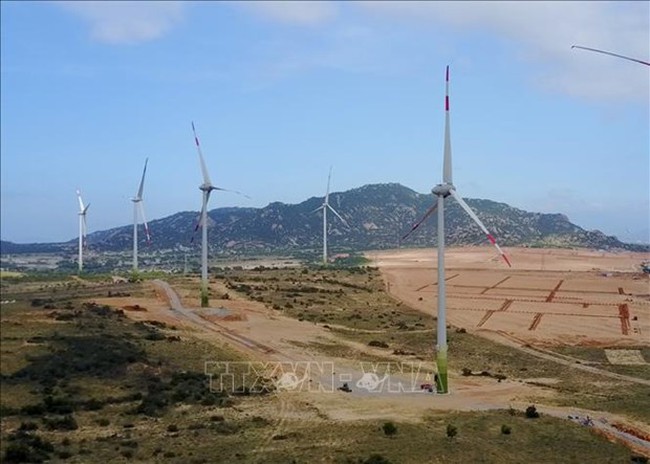 Mui Dinh wind-power plant in Ninh Thuan province (Photo: VNA)
