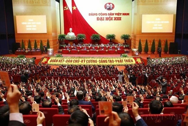 The 13th National Congress of the Communist Party of Vietnam, which took place in Hanoi from January 25 to February 1, 2021. (Photo: VNA)