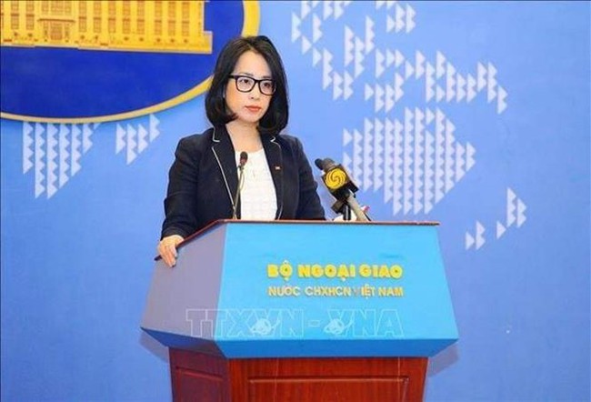 Spokeswoman of the Ministry of Foreign Affairs Pham Thu Hang (Photo: VNA)
