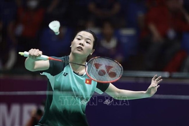 Badminton player Nguyen Thuy Linh (Photo: VNA)