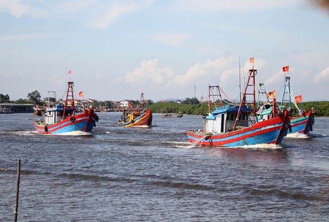 Offshore fishing boats of Nghe An province (Photo: VNA)