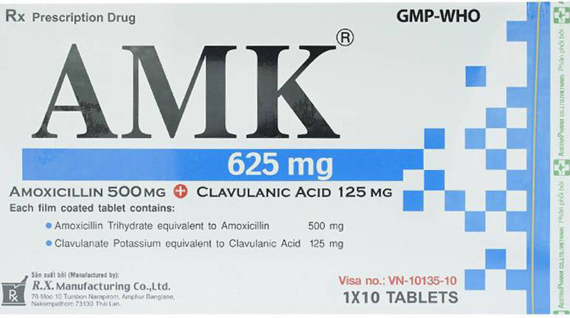 Đình chỉ lưu hành thuốc AMK 625 không đạt tiêu chuẩn chất lượng