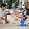 An Giang Province holds more swimming lessons for children
