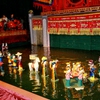 Water puppets perform in Malaysia