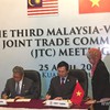 Malaysia-Vietnam trade committee’s third meeting convened