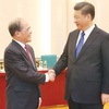 NA Chairman Nguyen Sinh Hung meets President Xi Jinping