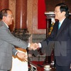 Vietnamese State President receives Lao Minister of Justice
