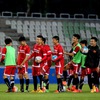 Vietnam footballers practised to match Iraq