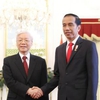 Vietnamese party leader welcomed in Indonesia