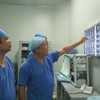 1st laparoscopy anterior cervical disc herniation operation