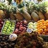 857 million dollars from fruit and vegetable exports