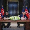 US President and North Korean leader sign historic agreement