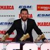 Messi receives record 5th Europe's Golden Shoe