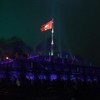 Hue flag tower lit with 1000 led lights