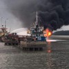 Aftermath of Hai Phong ship fire