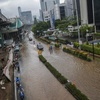 Widespread flooding hits Jakarta