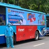 Hanoi launches “zero-dong supermarket bus” to support pandemic-hit workers