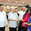 Party General Secretary meets Hanoi voters