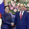 President Nguyen Xuan Phuc receives Lao Vice President Pany Yathotou