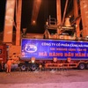 First cargo welcomed in Hai Phong, Da Nang