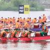Phu Tho: Exciting traditional boat race at Van Lang Park Lake