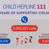 Infographic: Child helpline 111 and 19 years of supporting children