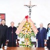 VFF leader pays pre-Christmas visits to Hanoi Archdiocese, Evangelical Church of Vietnam (North)