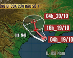 Chiều nay (19/10), bão số 7 đổ bộ Quảng Ninh