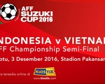 AFF Suzuki Cup 2016: Cháy vé trận bán kết lượt đi Indonesia - Việt Nam