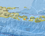 Thiên đường du lịch Bali rung chuyển vì động đất mạnh