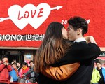 Lãng mạn cuộc thi hôn dịp Lễ Tình nhân tại Trung Quốc