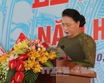 Chủ tịch Quốc hội Nguyễn Thị Kim Ngân dự lễ khai giảng năm học mới tại Tiền Giang