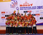 ĐT Nhật Bản vô địch Giải cầu lông Robot đồng đội nam nữ châu Á 2017