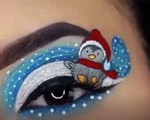 Video trang điểm mắt độc đáo theo phong cách Giáng sinh gây bão trên Instagram