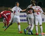 Những thành công bước đầu của ĐT nữ Việt Nam tại vòng loại giải bóng đá nữ Châu Á 2018