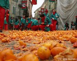 Vui nhộn ngày hội ném cam tại Italy