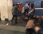 Hiện trường tang thương sau vụ tấn công khủng bố ở tàu điện ngầm Nga