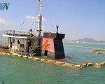 Bình Định đề nghị hỗ trợ trục vớt tàu hàng bị chìm trên biển Quy Nhơn
