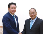 Thủ tướng Nguyễn Xuân Phúc tiếp Chủ tịch Tập đoàn SK, Hàn Quốc