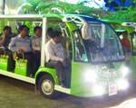 Lần đầu tiên có xe điện đưa rước khách du lịch tại Cần Thơ