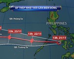 Áp thấp nhiệt đới sẽ đi vào Biển Đông và có khả năng mạnh lên thành bão