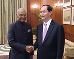 Chủ tịch nước Trần Đại Quang hội kiến Tổng thống Ấn Độ