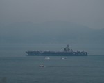 Tàu sân bay Mỹ USS Carl Vinson đã neo đậu trong vịnh Đà Nẵng