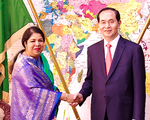 Chủ tịch nước Trần Đại Quang tiếp Chủ tịch Quốc hội Bangladesh