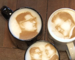 Cà phê in hình lãnh đạo Triều Tiên - Hàn Quốc