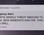 Hawaii báo động nhầm tên lửa đạn đạo đang bay tới