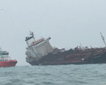 Tàu chở dầu bốc cháy ngoài khơi Hong Kong (Trung Quốc)
