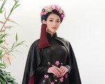 Phương Khánh diện áo dài lộng lẫy chấm thi Miss Earth 2019