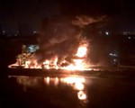 TP.HCM: Nhà xưởng ở quận Bình Tân bốc cháy dữ dội trong đêm