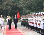 Tổng Bí thư, Chủ tịch nước Nguyễn Phú Trọng chủ trì lễ đón Tổng thống Argentina